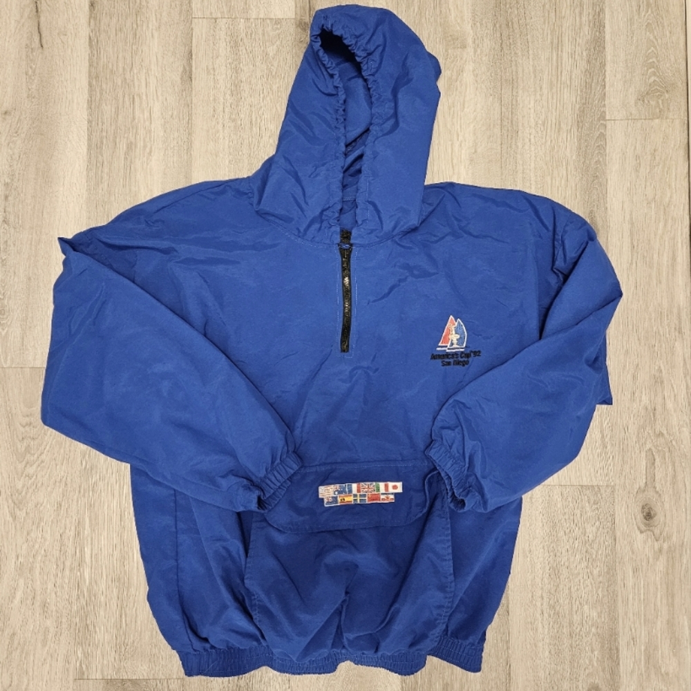 Vintage O'Connell 1992 Americas Cup San Diego Pullover Windbreaker Jacket Men M